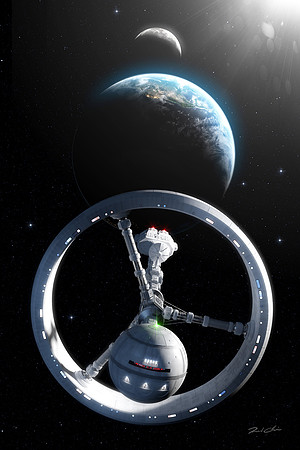 USS Discovery III Leaving Earth