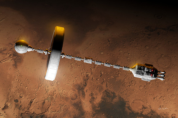 Discovery Over Mars