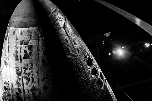 Space Shuttles Black and White